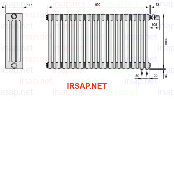 Радиатор IRSAP Tesi 51000/22 T25 CL 01